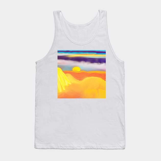 Sunset on the Beach Tank Top by Sarah Curtiss